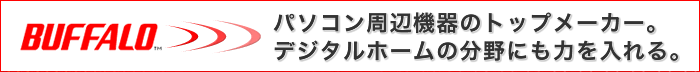 パソコン周辺機器のトップメーカー。 デジタルホームの分野にも力を入れる。